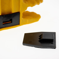 Floating deco zwammen geel 18,5x8,5x10 cm terrarium decoratie