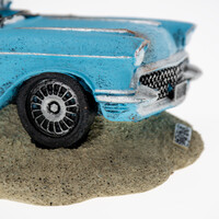 Desert car amerikaans blauw 28 x 14 x 9 cm terrariumdecoratie