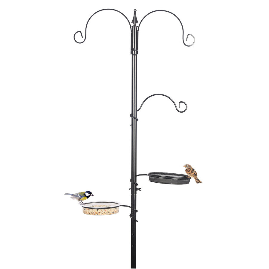 Voederstation voor tuinvogels zwart