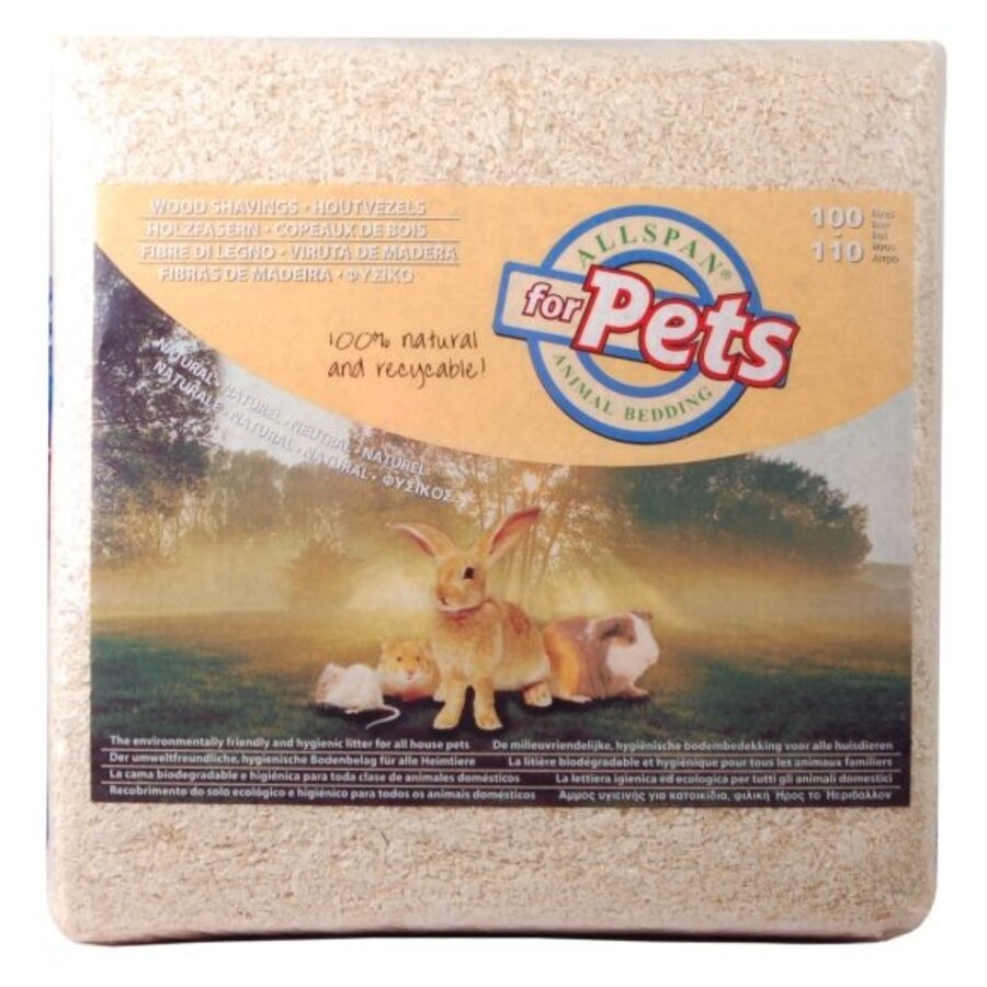 Houtvezel bodembedekking 100 liter | stofarm strooisel | 7,2 kg