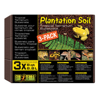 Plantation Soil Brick 3x650g – 26,4L | Natuurlijke kokosbodem voor tropische terraria