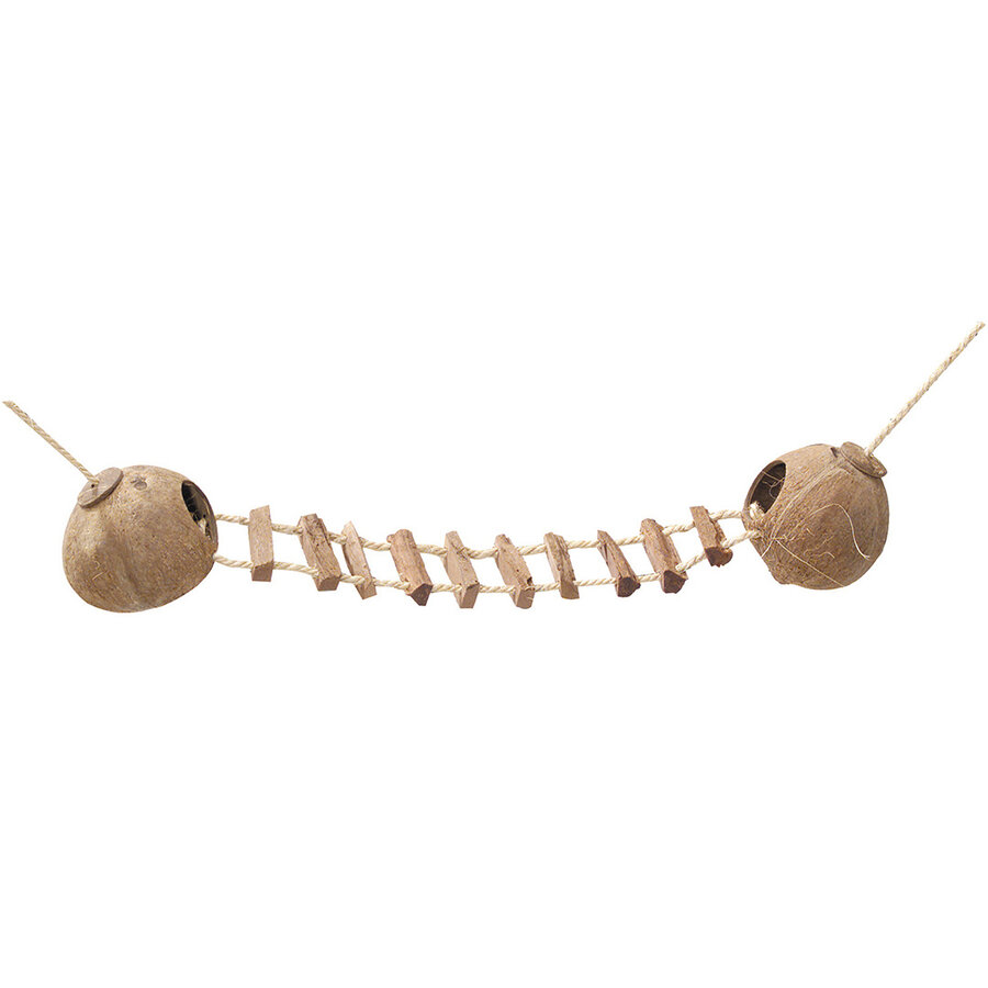Coconut Globehouse met ladder voor kleine knaagdieren