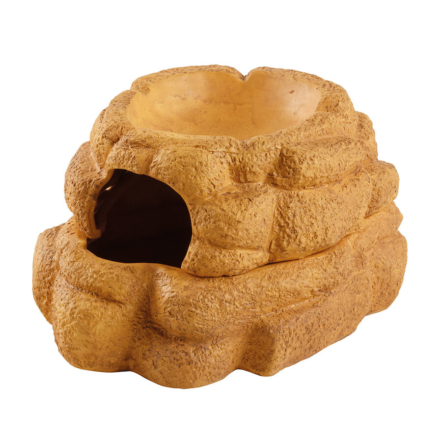 Keramische schuilplaats Big Rock diverse maten – vochtvasthoudende grot met deksel