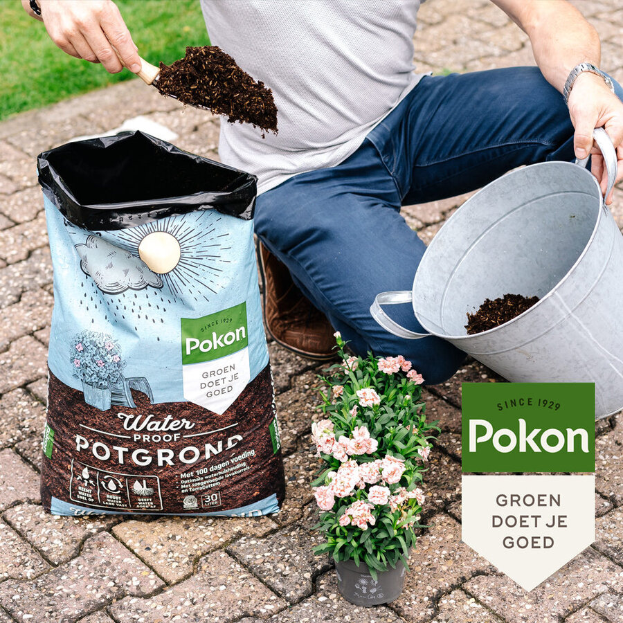 Waterproof turfvrije potgrond voor potplanten