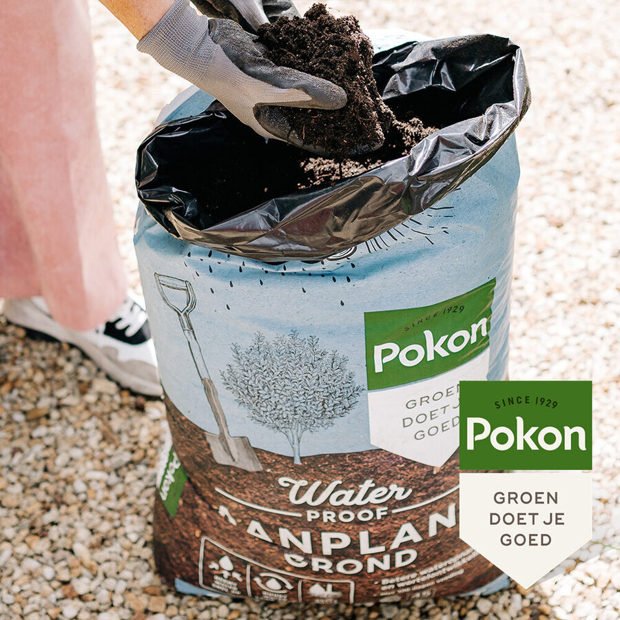 Waterproof aanplantgrond turfvrij met 100 dagen voeding