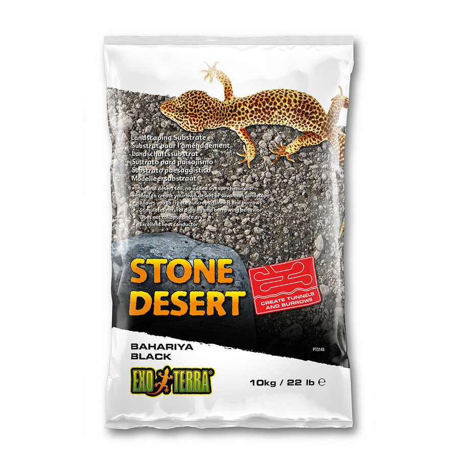 Stone Desert Bahariya Black – landschaps substraat voor woestijn | savanne – 5 kg | 10 kg
