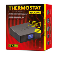 Thermostaat 600W dimming & pulse met dag|nacht-timer | LCD | waterdichte sensor | 10–60°C