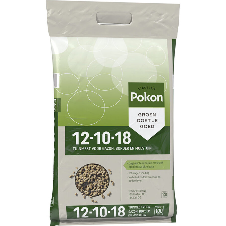 Tuinmest 3,75 kg organisch mineraal voor gazon en tuinplanten