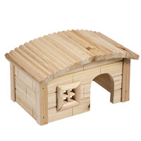 Houten lodge koepeldak voor knaagdieren
