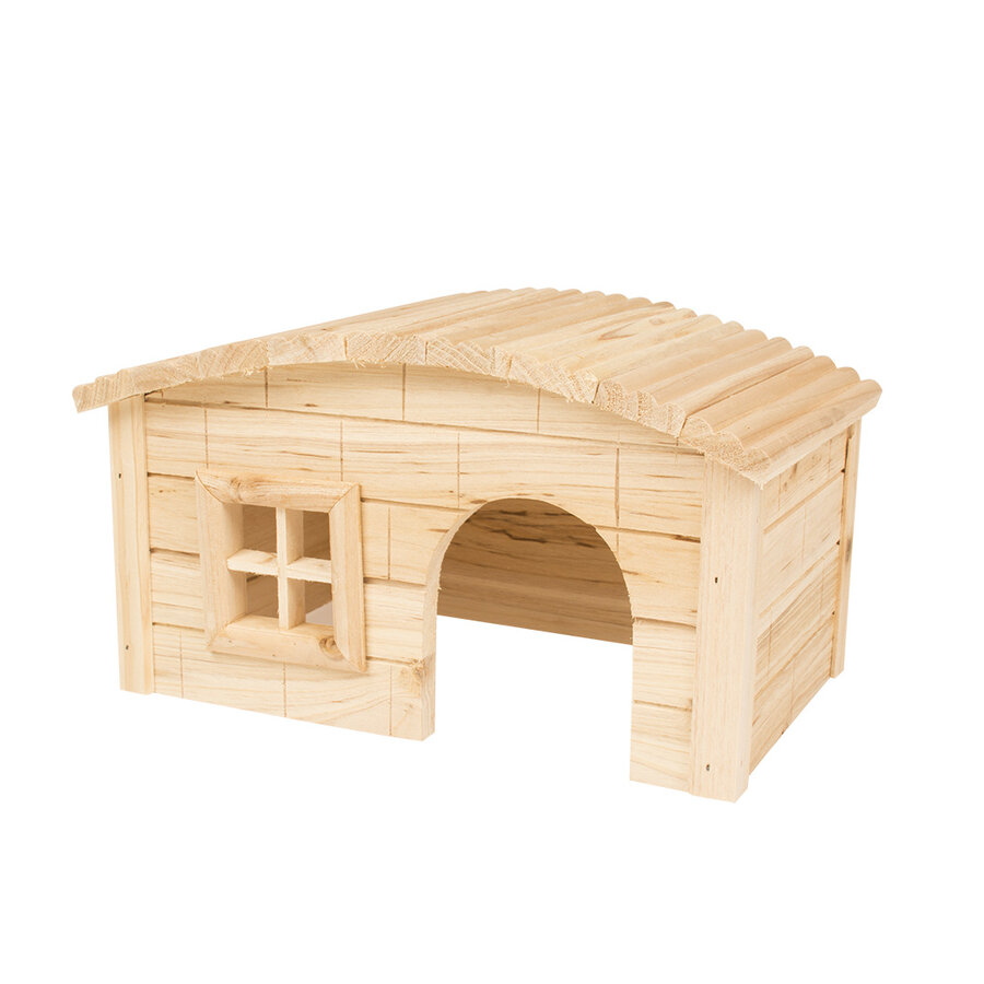 Houten lodge koepeldak voor knaagdieren