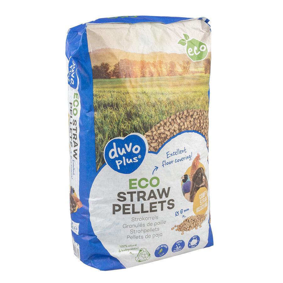 Strokorrels 8mm 8kg/20L voor knaagdieren, kippen en vogels