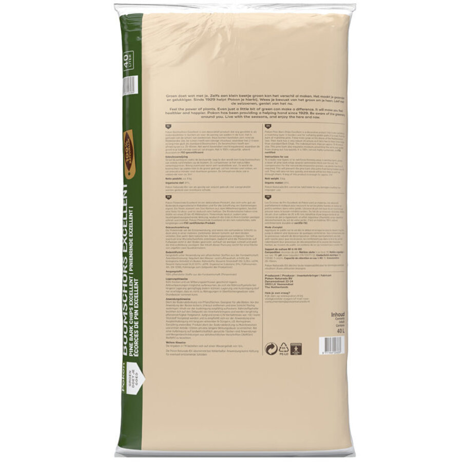 Boomschors Excellent bodembedekker 40 liter | voor borders en tuinpaden