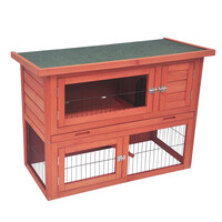 Konijnenhok Bonnie Classic bruin | 95 x 45 x 70 cm
