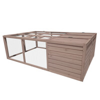 Konijnenhok Hopper Forest Taupe | 160 x 100 x 50 cm