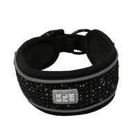 Ultimate Fit Control hondenhalsband | brede comfortabele halsband met reflectie | 30-61 cm | Granite Black