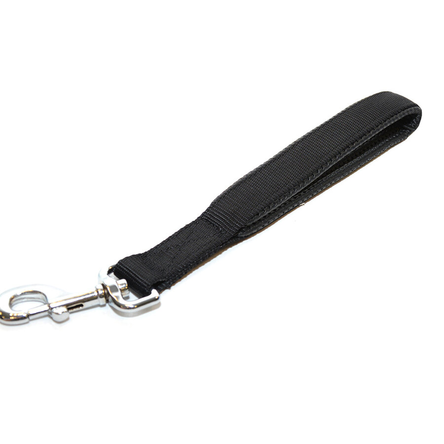 Korte nylon leiband 30 cm | extra controle bij training en in de stad