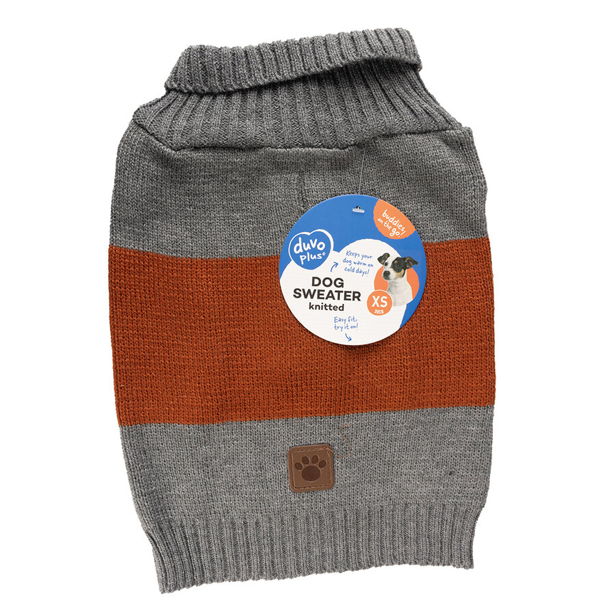 Hondensweater Cozy Grijs/Oranje