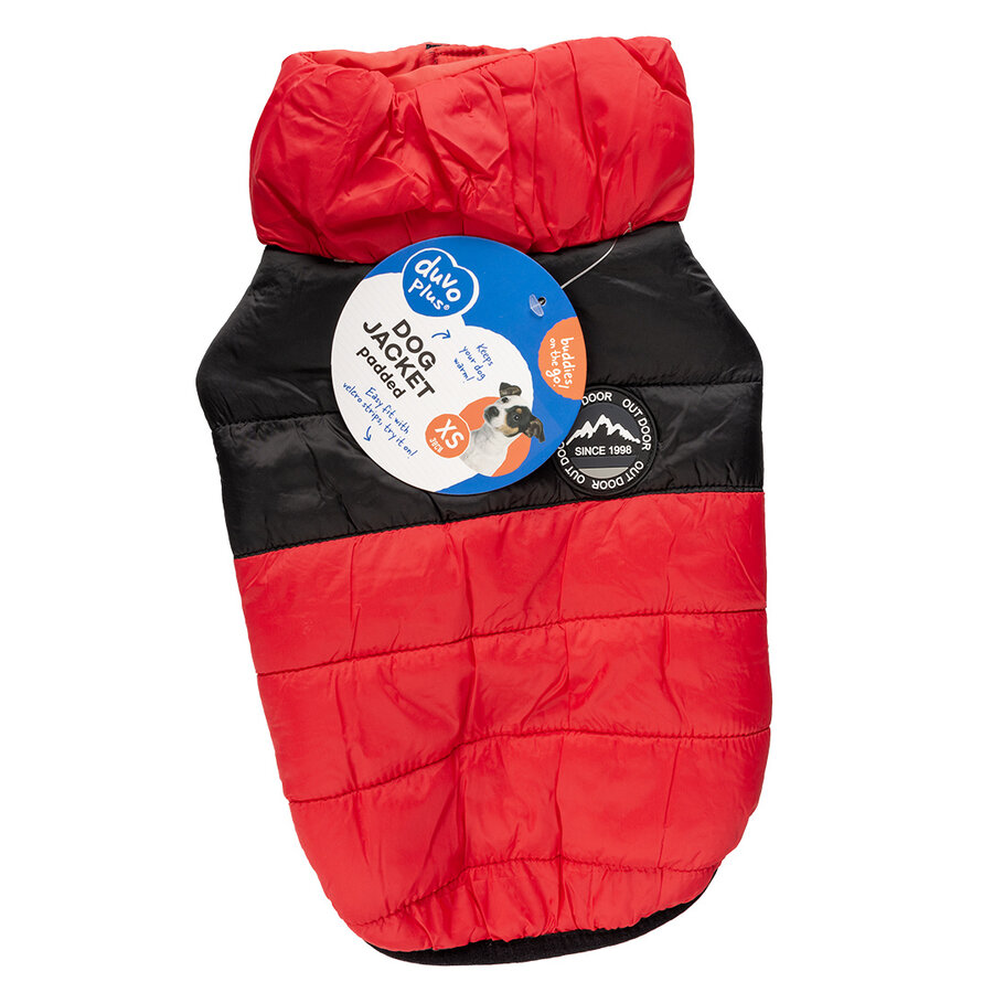 Hondenjas Puffer Rood/Zwart