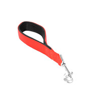 Nylon korte leiband dubbel 30 cm | 25 mm met dubbel handvat