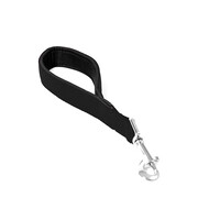 Nylon korte leiband dubbel 30 cm | 25 mm met dubbel handvat