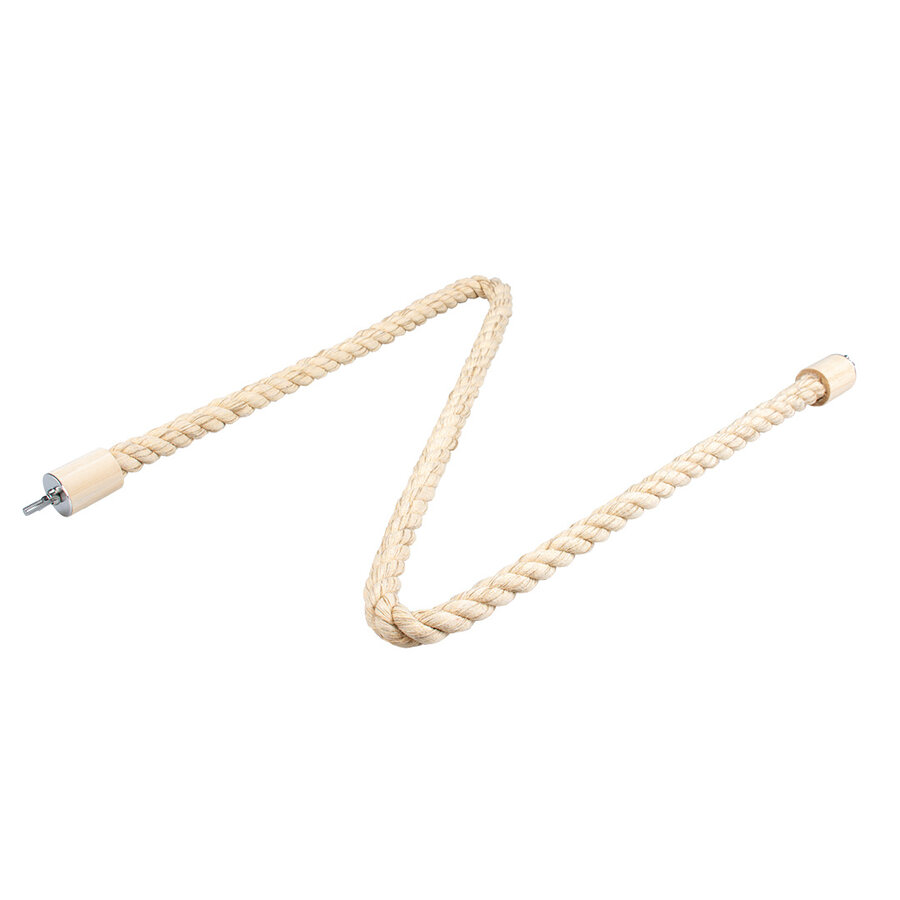 Zitstok katoen & sisal beige voor vogels en knaagdieren