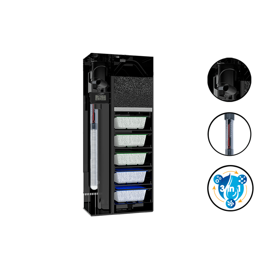 Emotions pro 120 | 239L | 121,2 x 40,2 x 61CM Zwart Aquarium