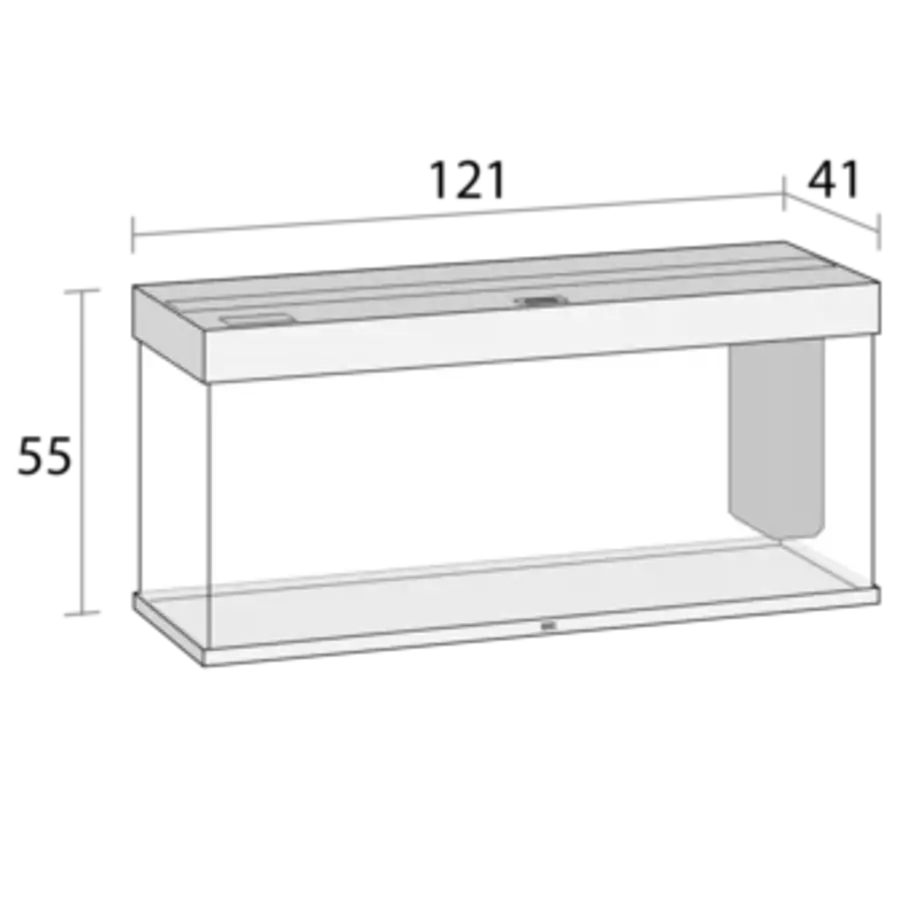 Rio 240 LED | 240L | 121 x 41 x 51CM Wit