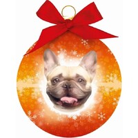 Kerstbal voor de hond Franse bulldog