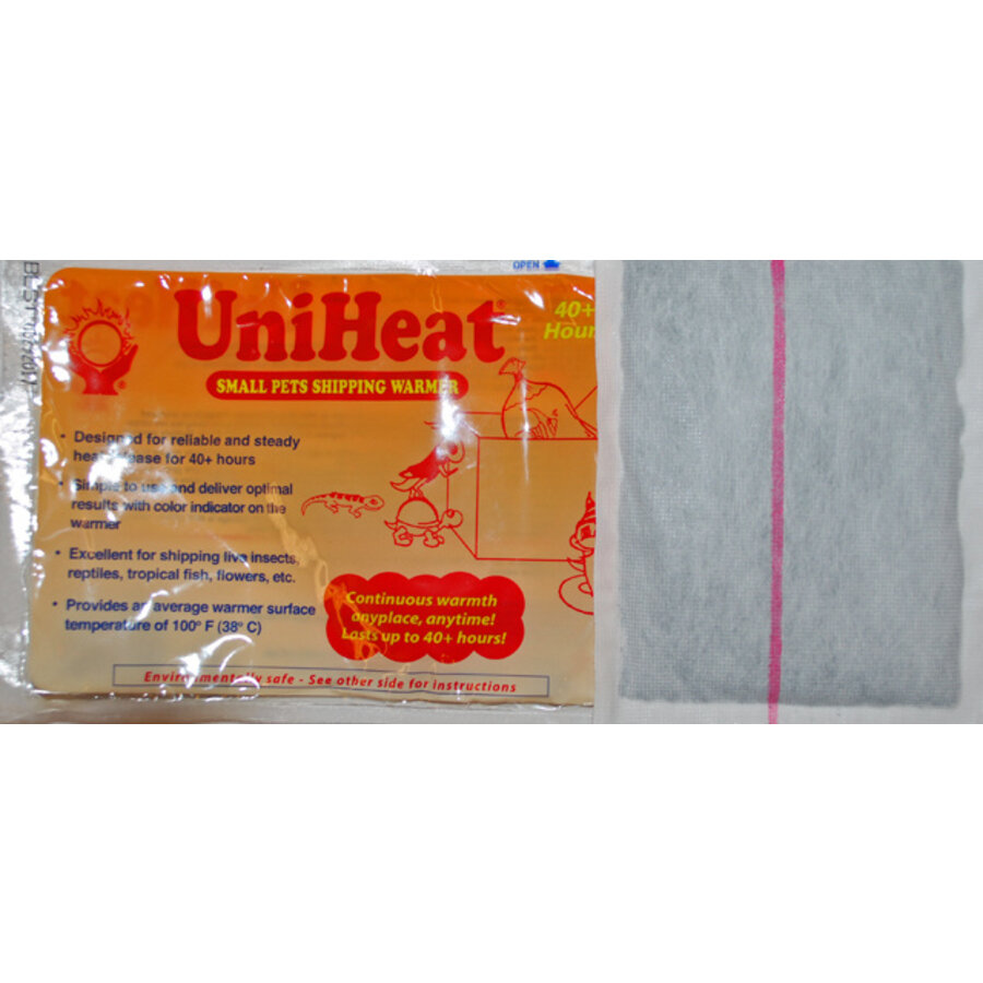 Heatpack(s) bij de verzending gebruiken