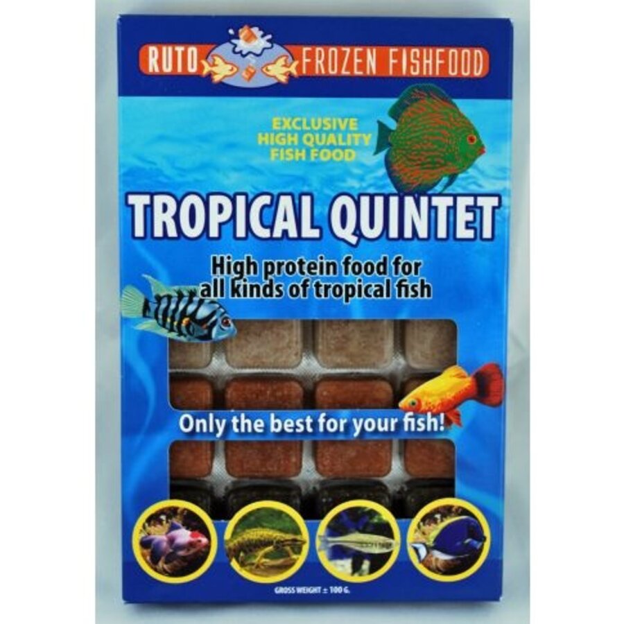 Tropical Quintet diepvries visvoer | 5 soorten | blister 100 g