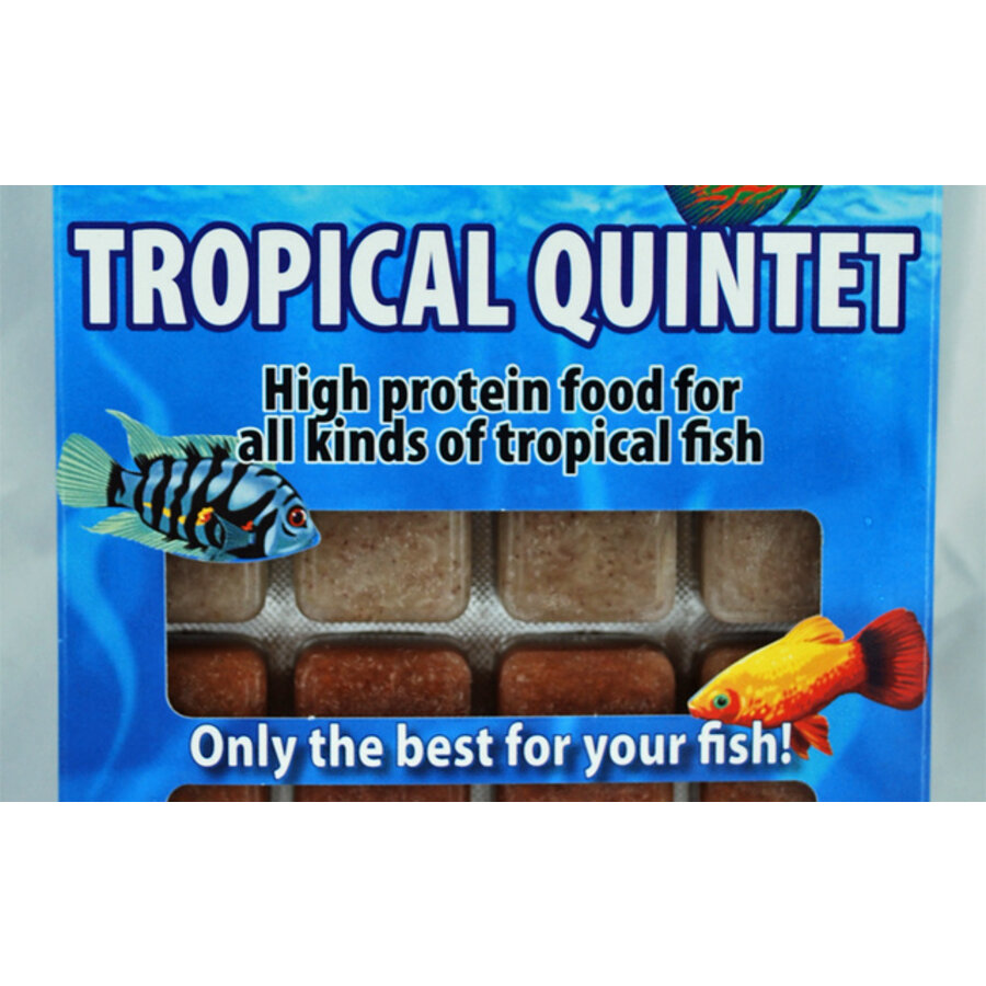 Tropical Quintet diepvries visvoer | 5 soorten | blister 100 g
