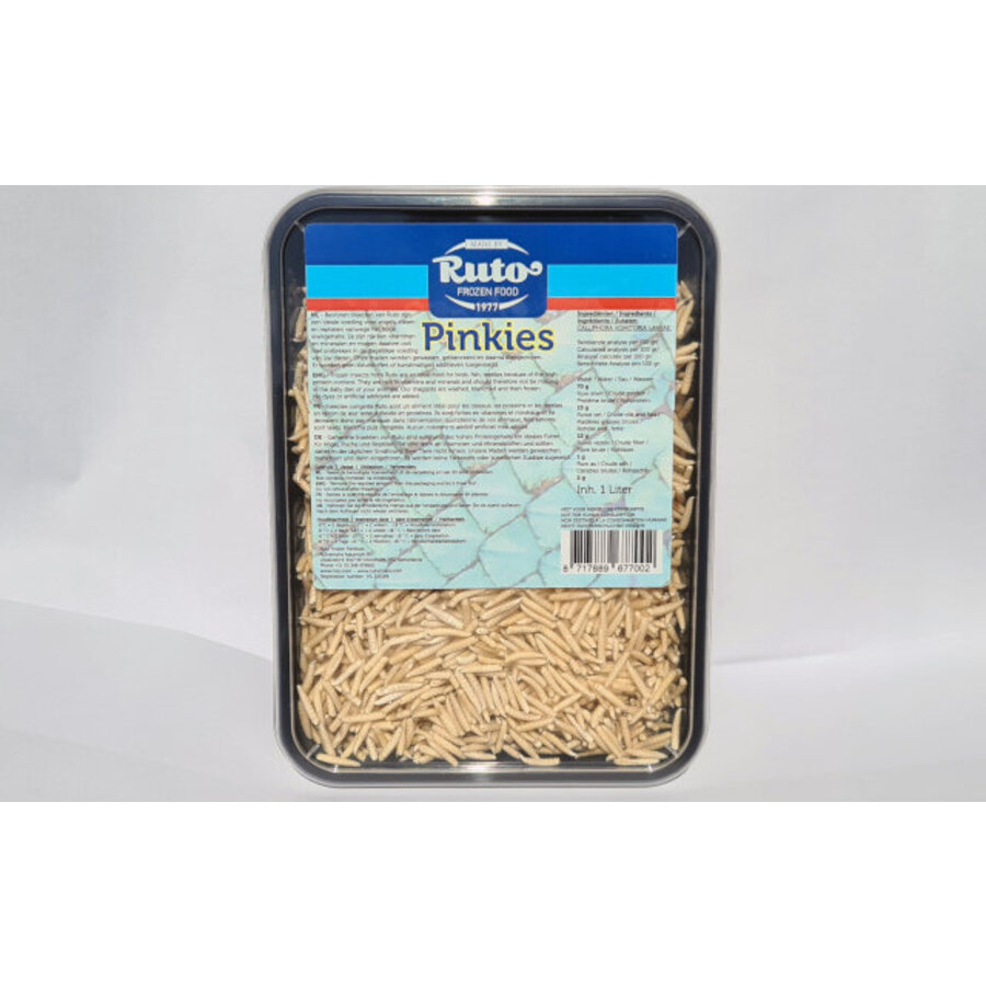 Pinky’s larven | diepvries insectenvoer | 1 liter