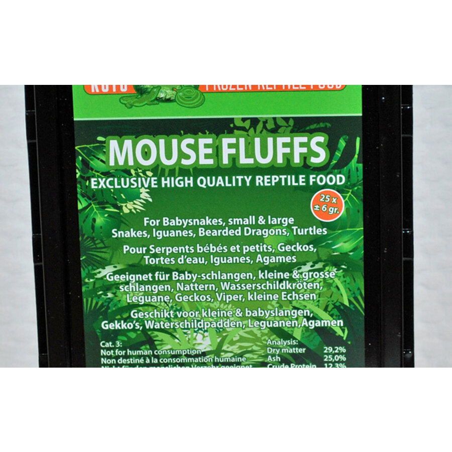 Fuzzy Muis 4-5 gram 25 stuks