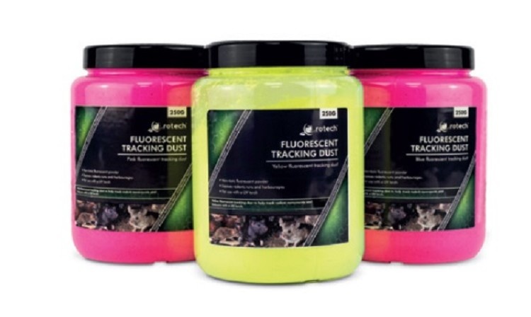 Rotech Fluoriserend volgpoeder roze 250 gram