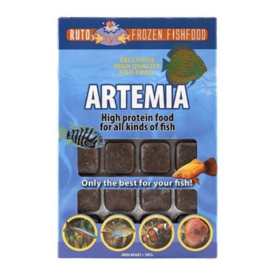 Diepvries artemia 100 gram | 24 portieblokjes in blister