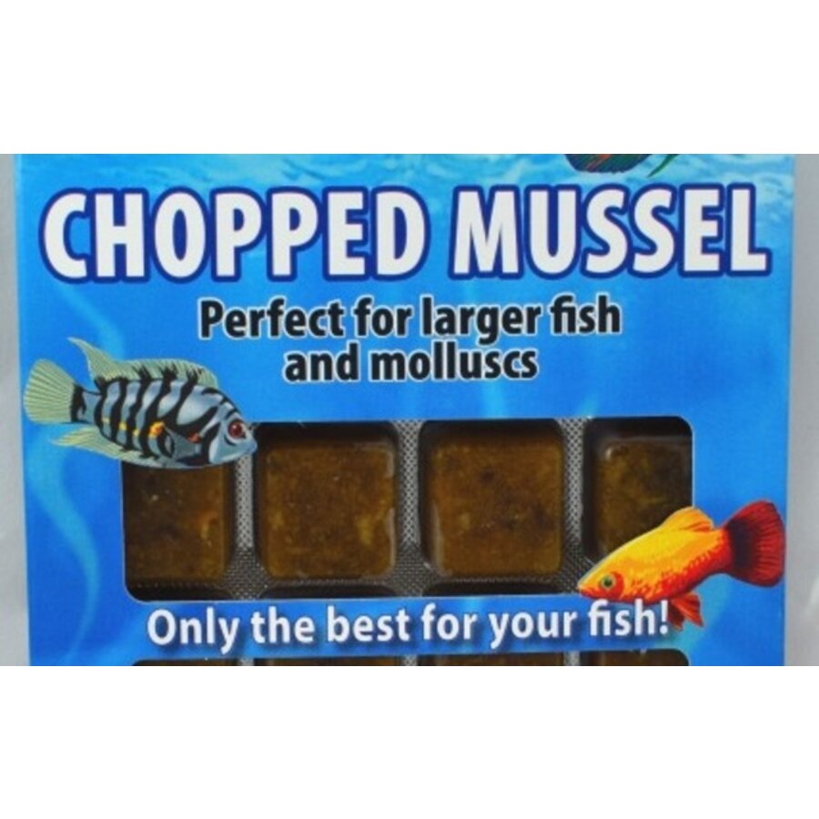 Gehakt mosselvlees diepvriesvoer | 100 gram blister | 20 blokjes