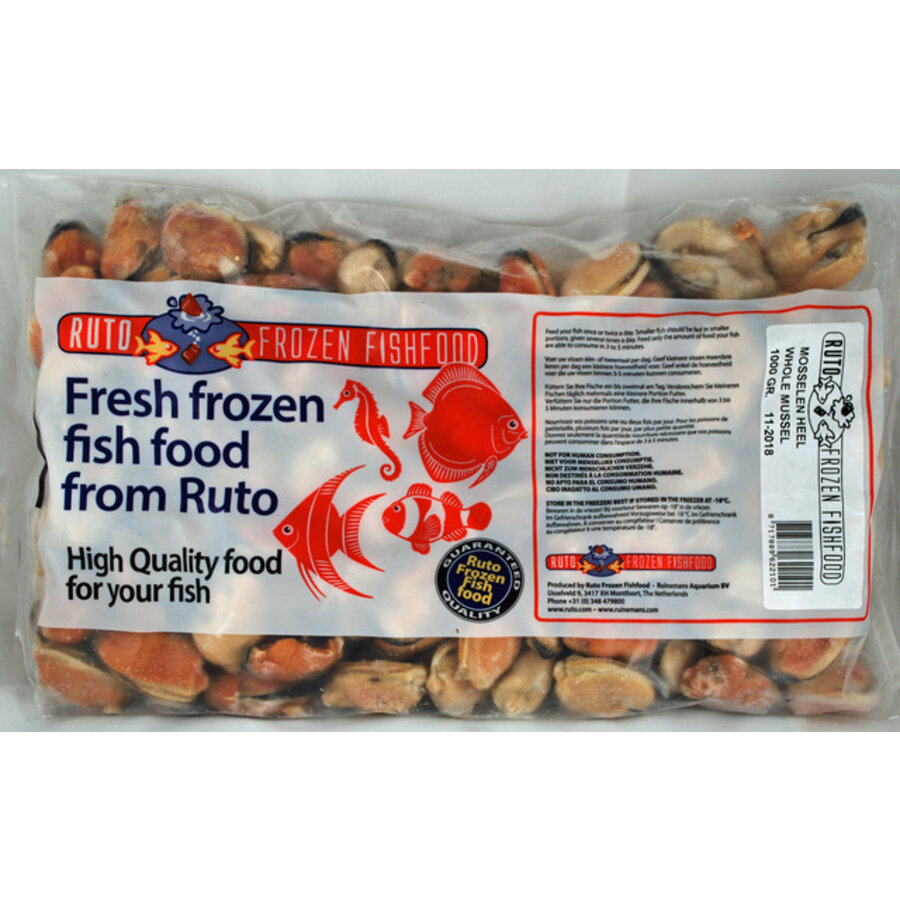 Hele mossels 1000 gram flatpack