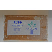 Cyclops diepvriesvoer flatpack 1000 gram | voor kleine en opgroeiende aquariumvissen