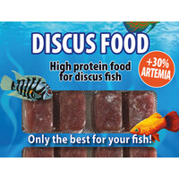 Discusfood 30% artemia diepvriesvoer | blister 100 gram | voor discusvissen
