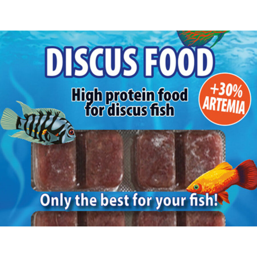 Discusfood 30% artemia diepvriesvoer | blister 100 gram | voor discusvissen