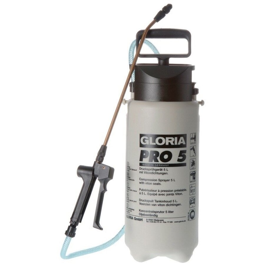 Pro 5 oliebestendige drukspuit 5 liter met Viton afdichtingen