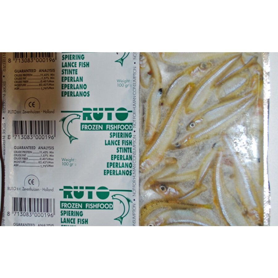 Spiering 100 gram | diepvries hele visjes