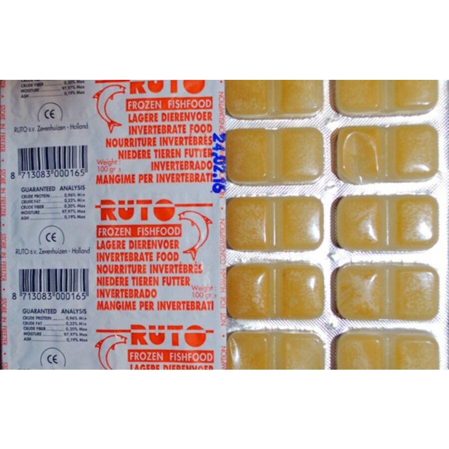 Lagere dierenvoer diepvries visvoer | 100 gram blister