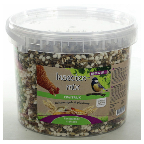 Bite & Delight Gedroogde Meelwormen – 500g/2500ml, Eiwitrijk Voer Voor Vogels, Egels, Eekhoorns En Hamsters, Alle Seizoenen