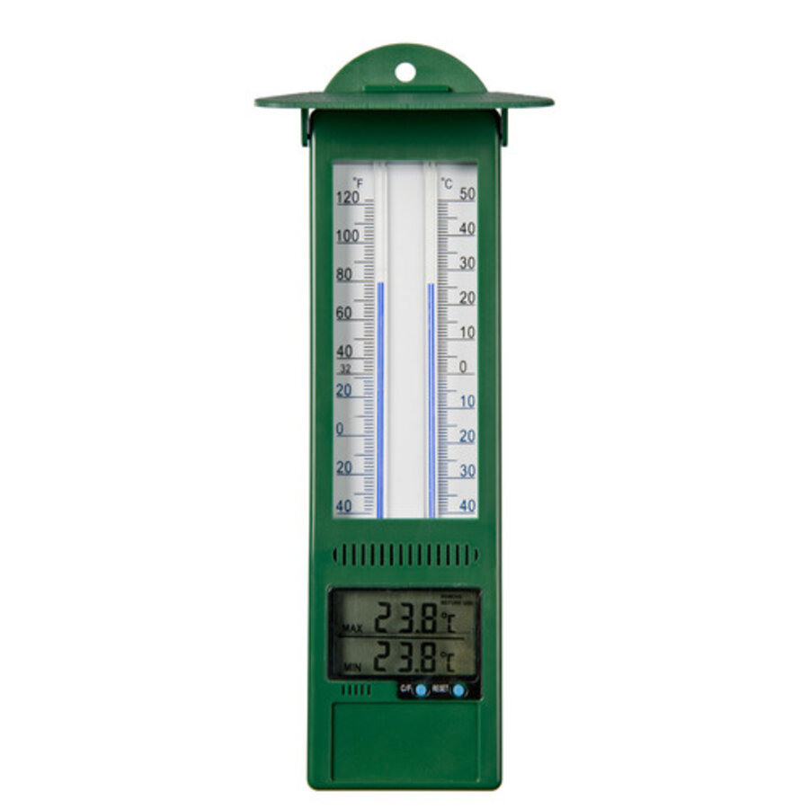 Min-max thermometer groen