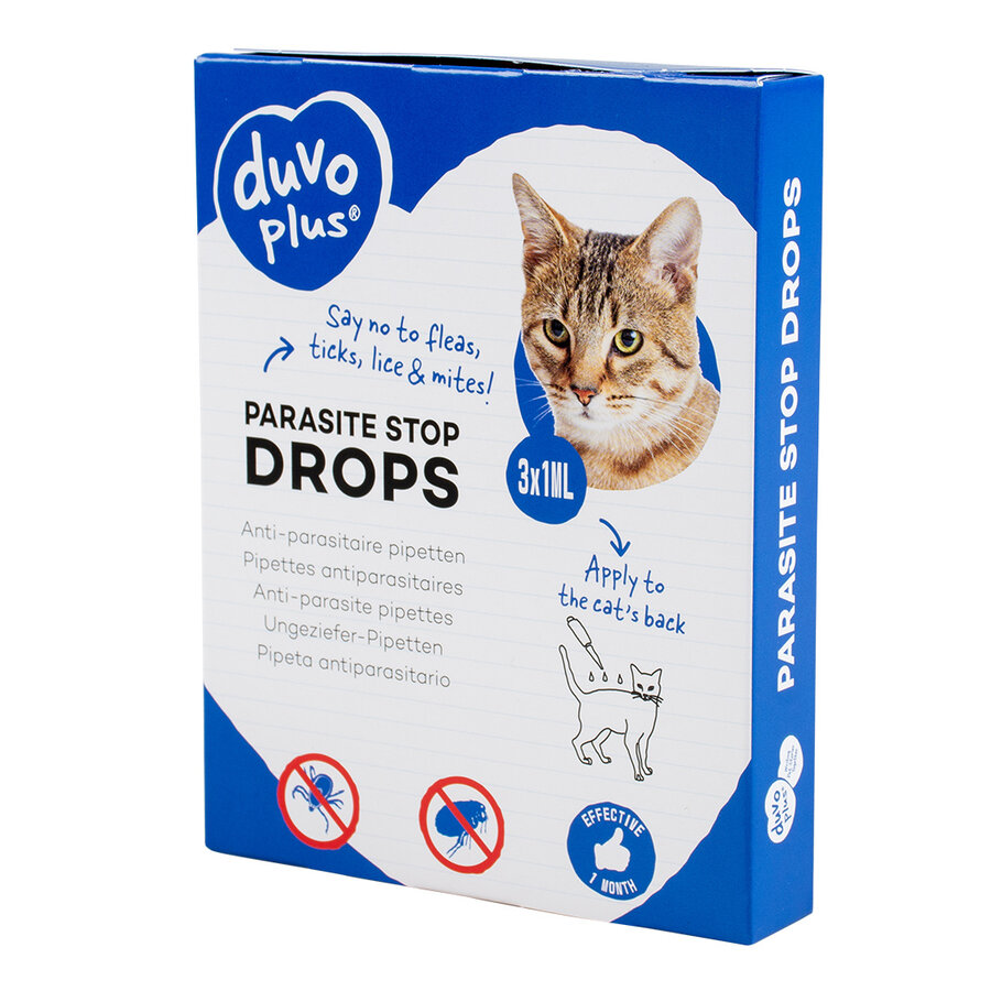 Anti-parasitaire druppels katten 3x1ml