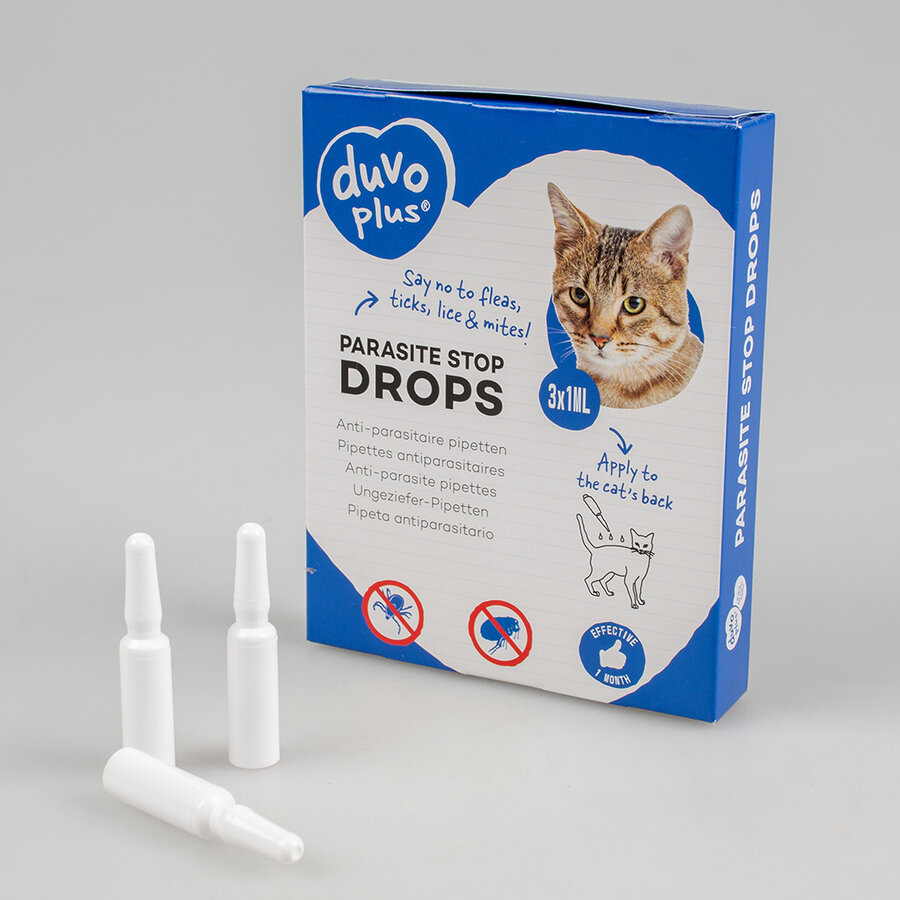 Anti-parasitaire druppels katten 3x1ML