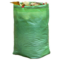 Tuinafvalzakken 100 liter 45 x 45 x 70 cm met trekkoord | 3 stuks