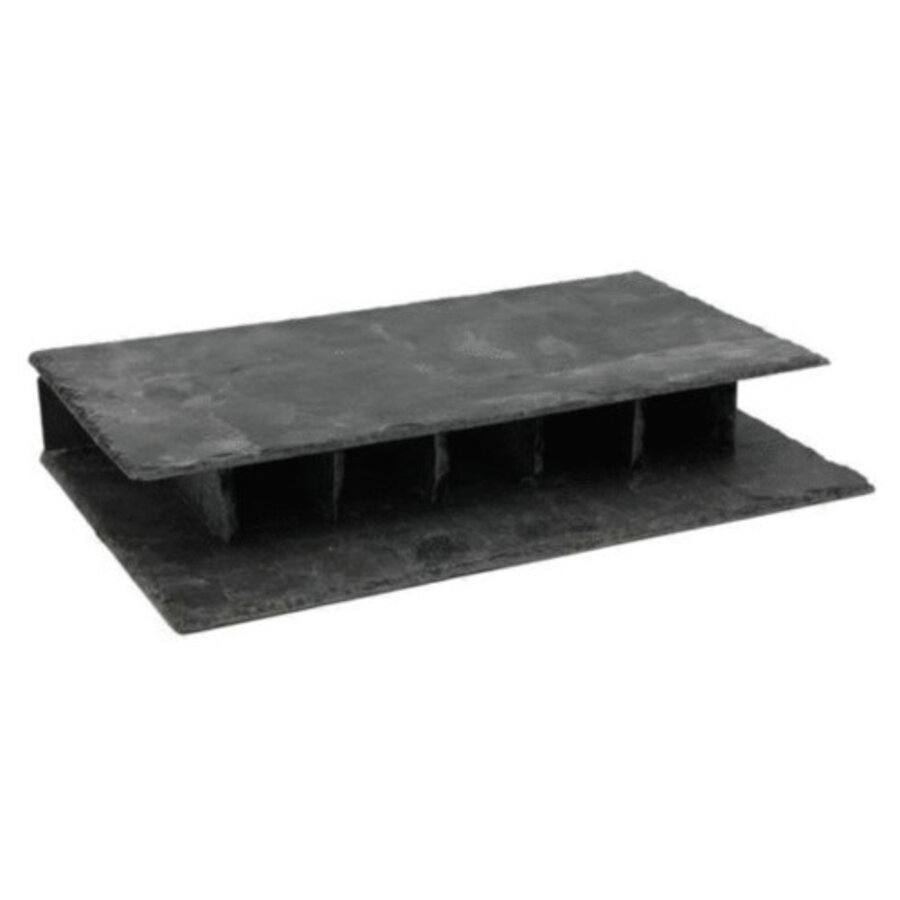 Leisteen straat enkel recht 18 x 27 x 4 cm schuilplaats voor L-nummers