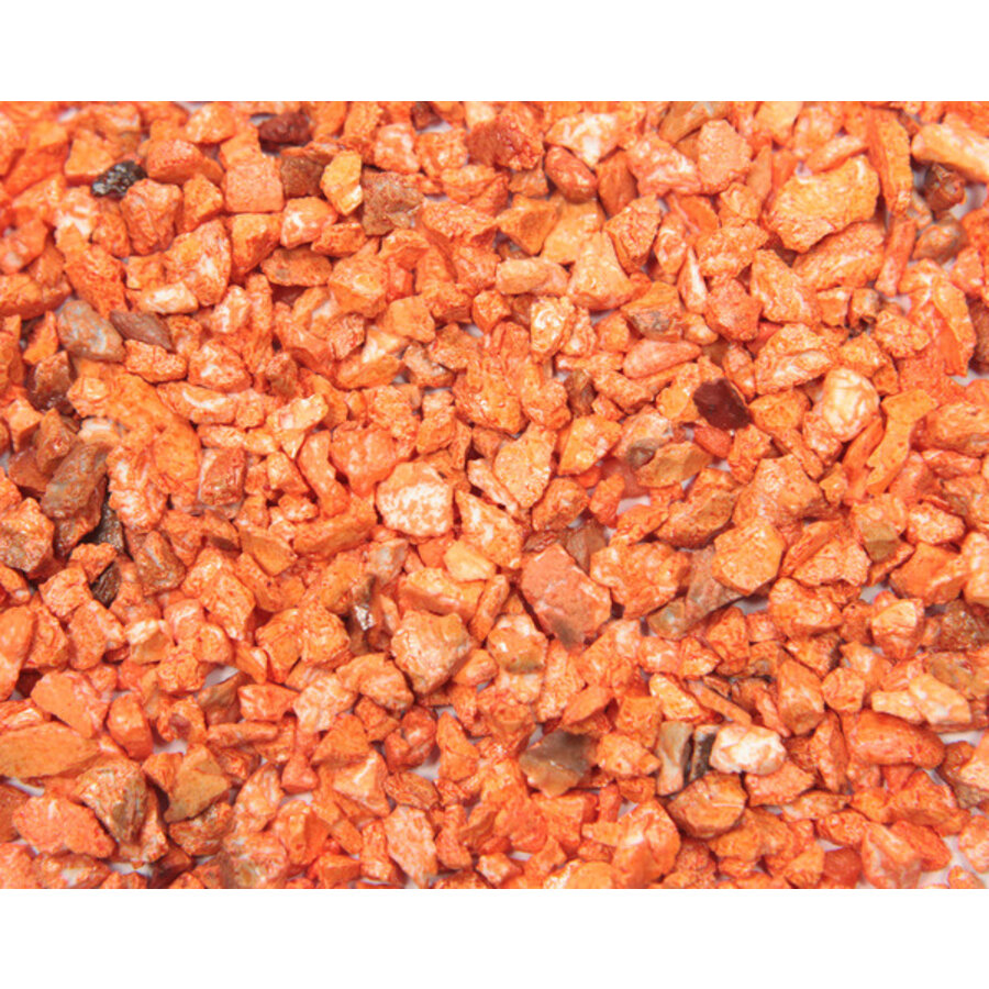 Aquariumgrind Tropical oranje 1-6 mm | 0,9 kg